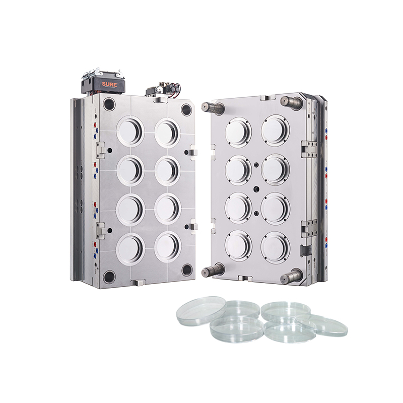 4 + 4 Cavity Petri Dish Mold